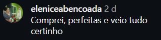 Comentário Instagram