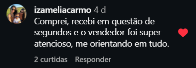 Comentário Instagram