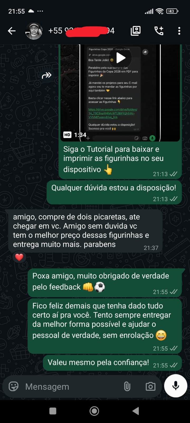 Feedback cliente 9